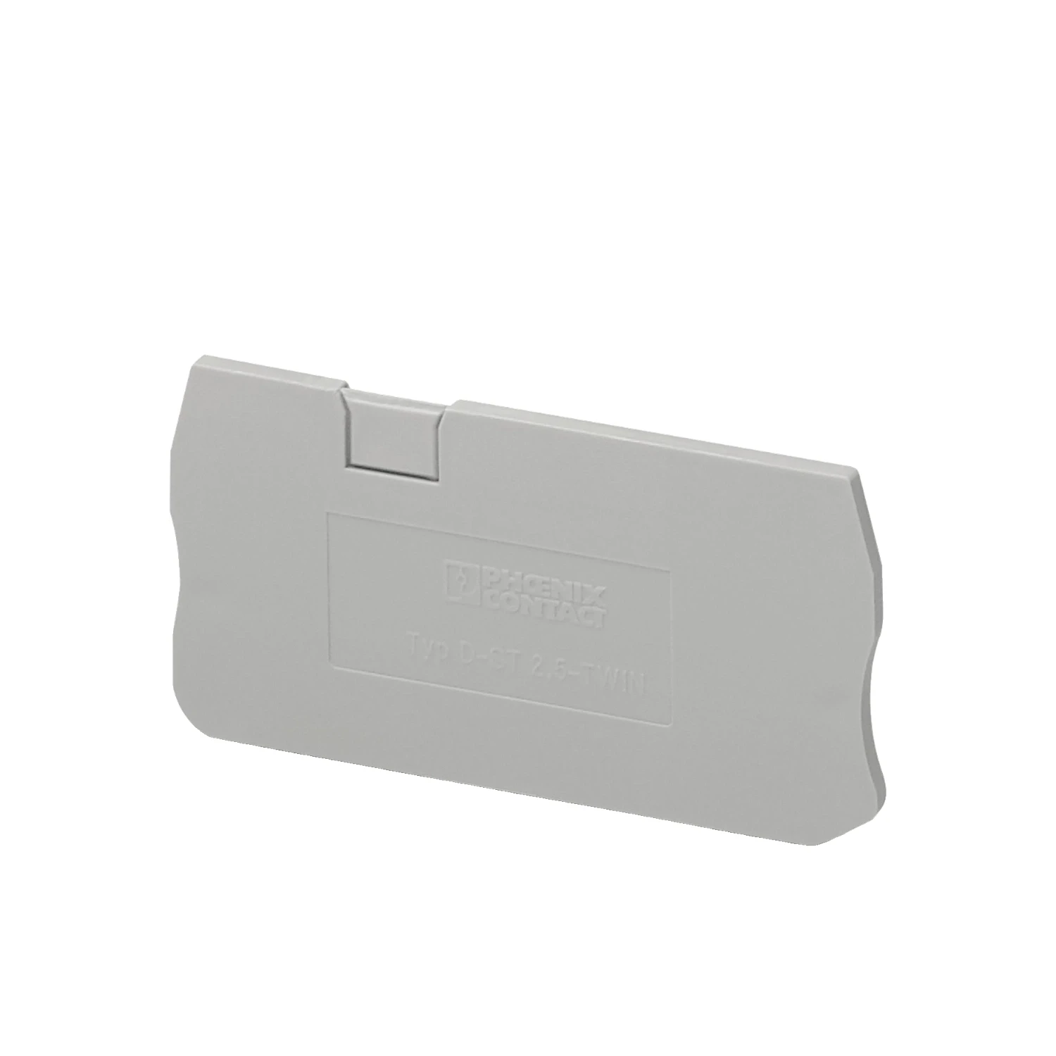 Phoenix Contact D-ST 2.5-TWIN End Cover for Twin Spring Cage Terminal Grey