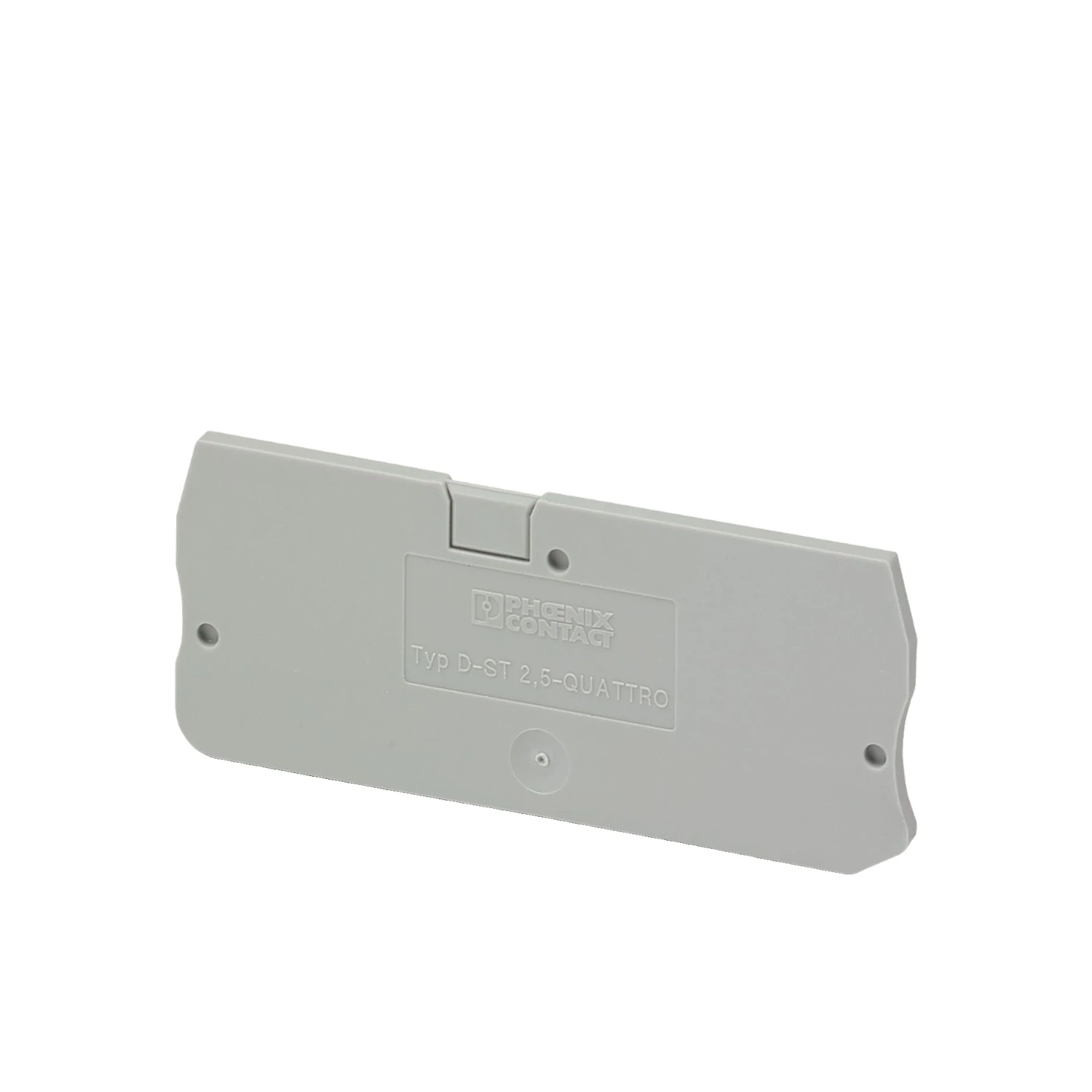Phoenix Contact D-ST 2.5-QUATTRO End Cover Gray RAL 7042 PA