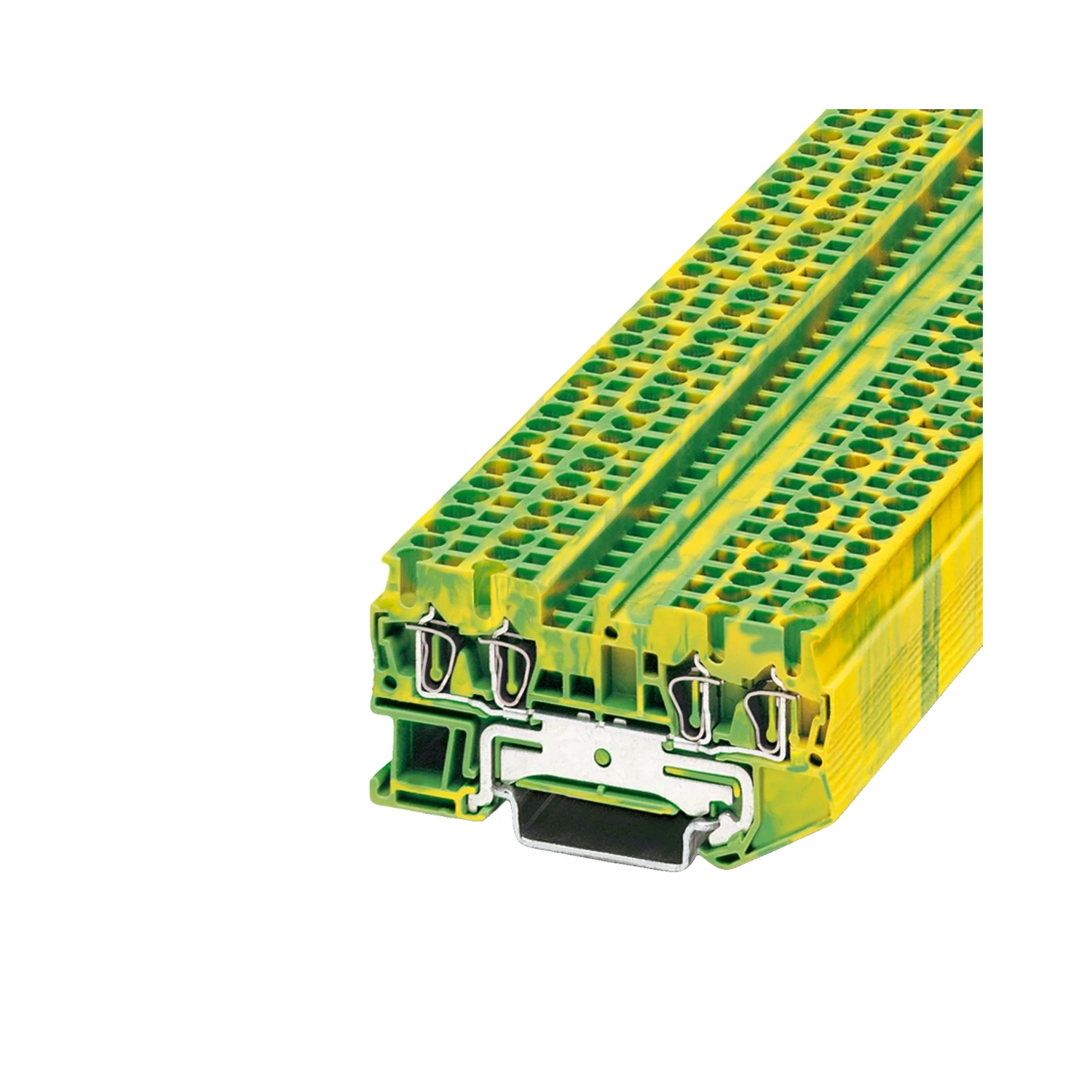 Phoenix Contact ST 2.5-QUATTRO-PE Spring-Cage PE Terminal Block Green-Yellow