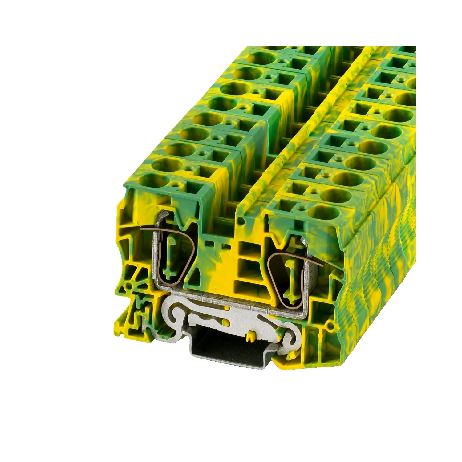 Phoenix Contact ST 16-PE 16mm Spring-Cage Earth Terminal Block Green Yellow