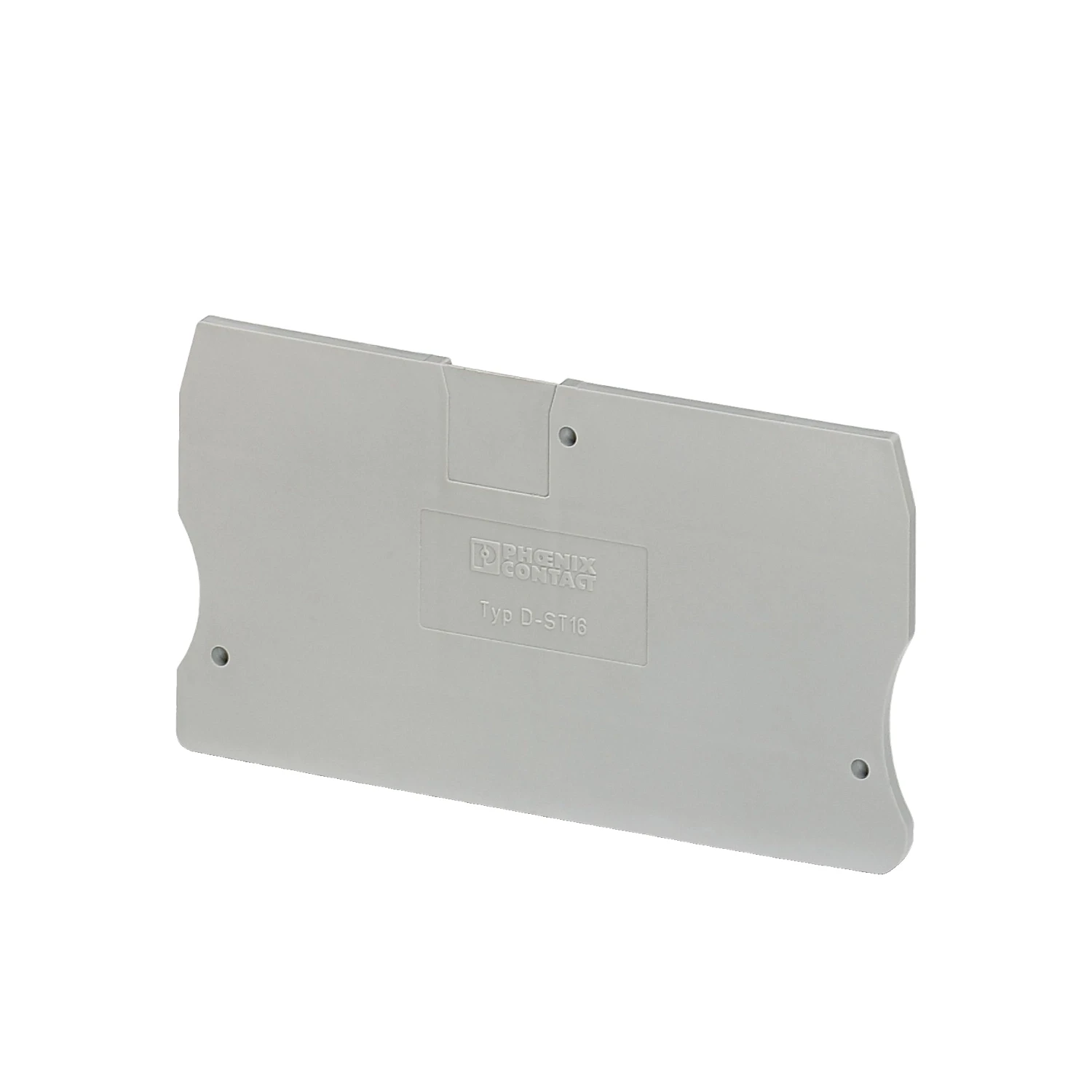 Phoenix Contact D-ST 16 End Cover for 16mm Spring Cage Terminal Blocks Gray
