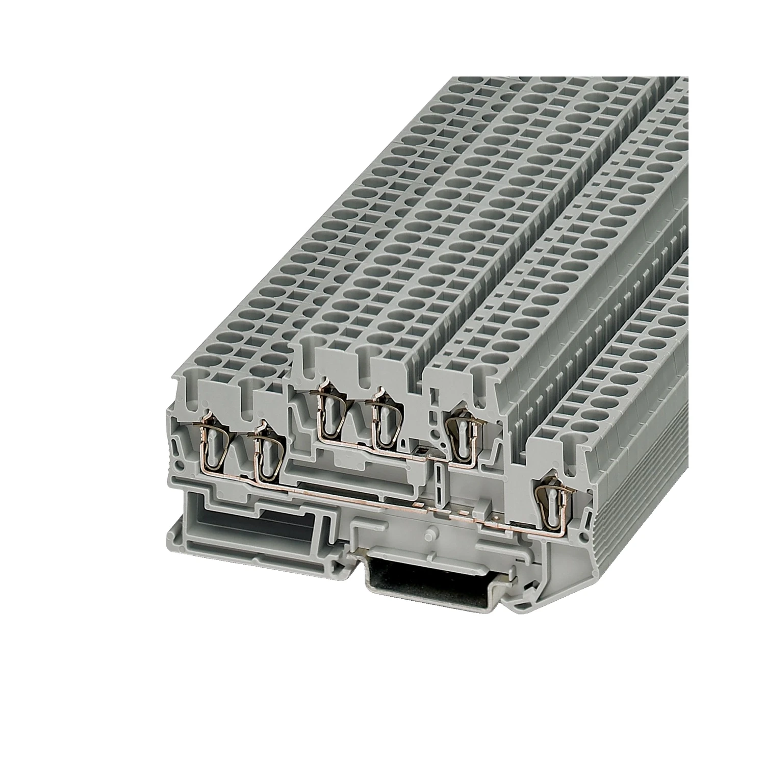 Phoenix Contact STTB 2.5-TWIN 22A 2-Level Spring-Cage Terminal Block 500V Gray