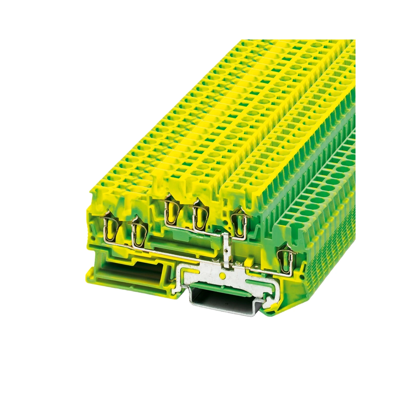 Phoenix Contact STTB 2.5-TWIN-PE 2.5mm² Double-Level PE Terminal Block Green-Yellow