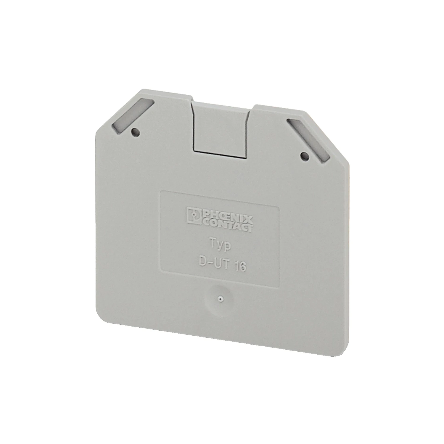 Phoenix Contact D-UT 16 End Cover for UT 16mm Terminal Blocks Grey