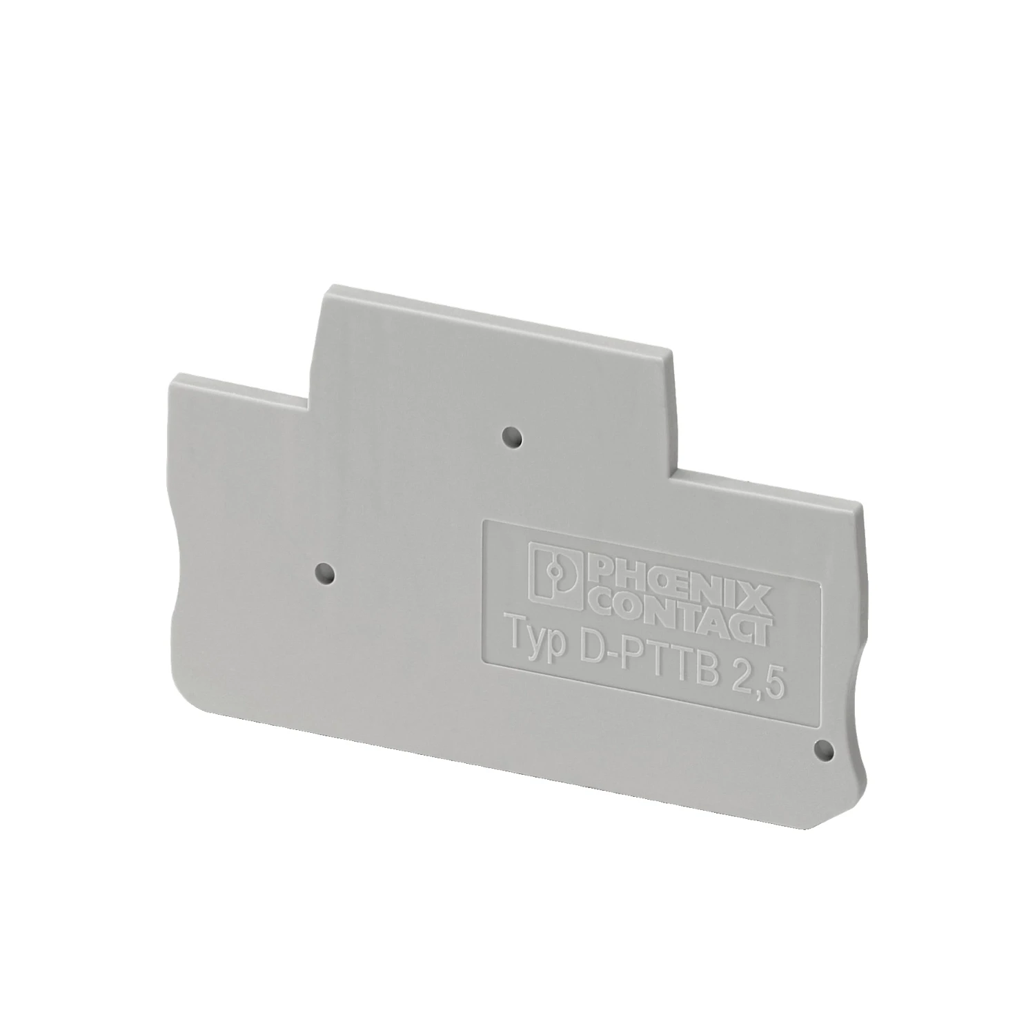 Phoenix Contact D-PTTB 2.5 End Cover for PTTB 2.5 Double Push Terminal Gray