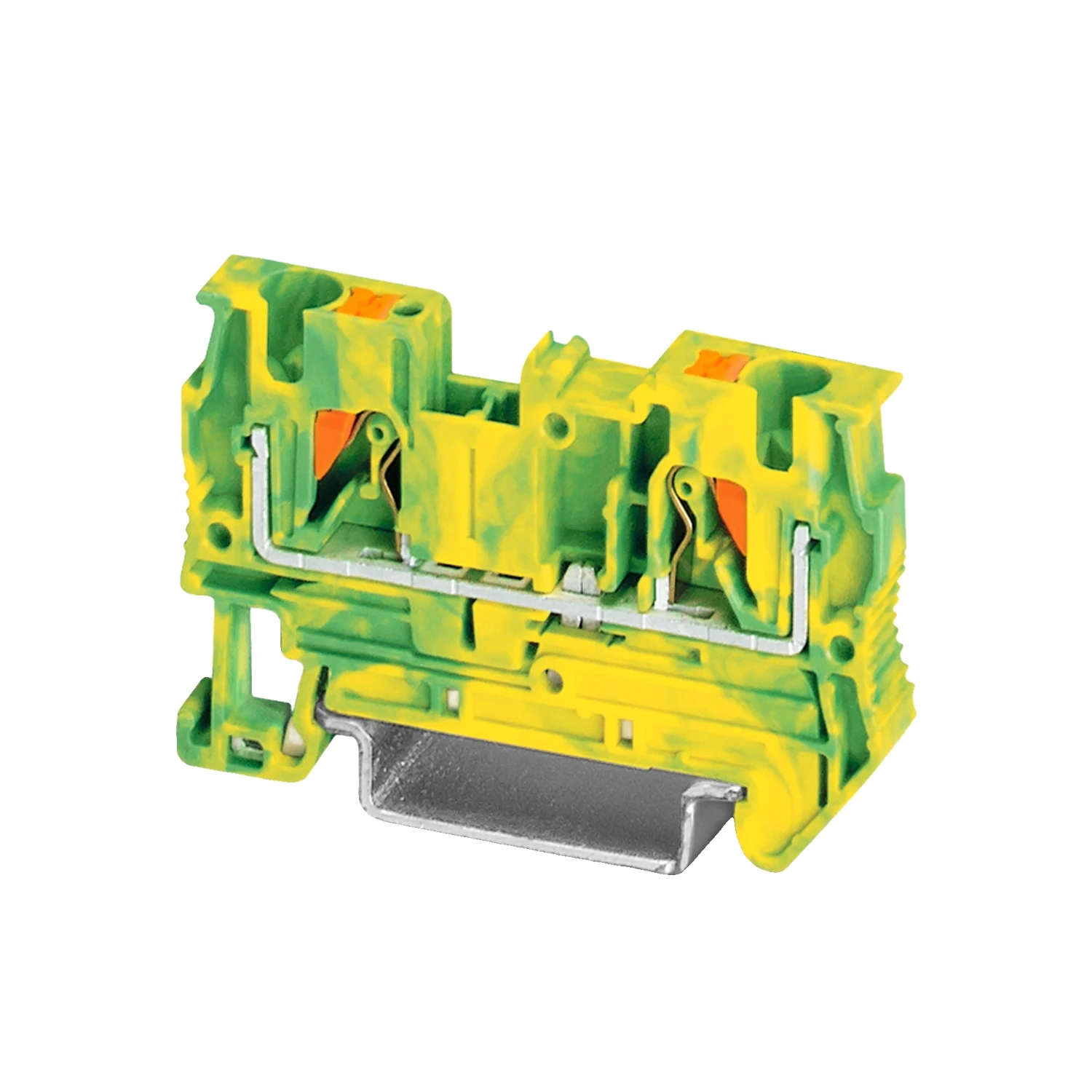 Phoenix Contact PT 4-PE Push-In Protective Conductor Terminal Block 4mm Green-Yellow