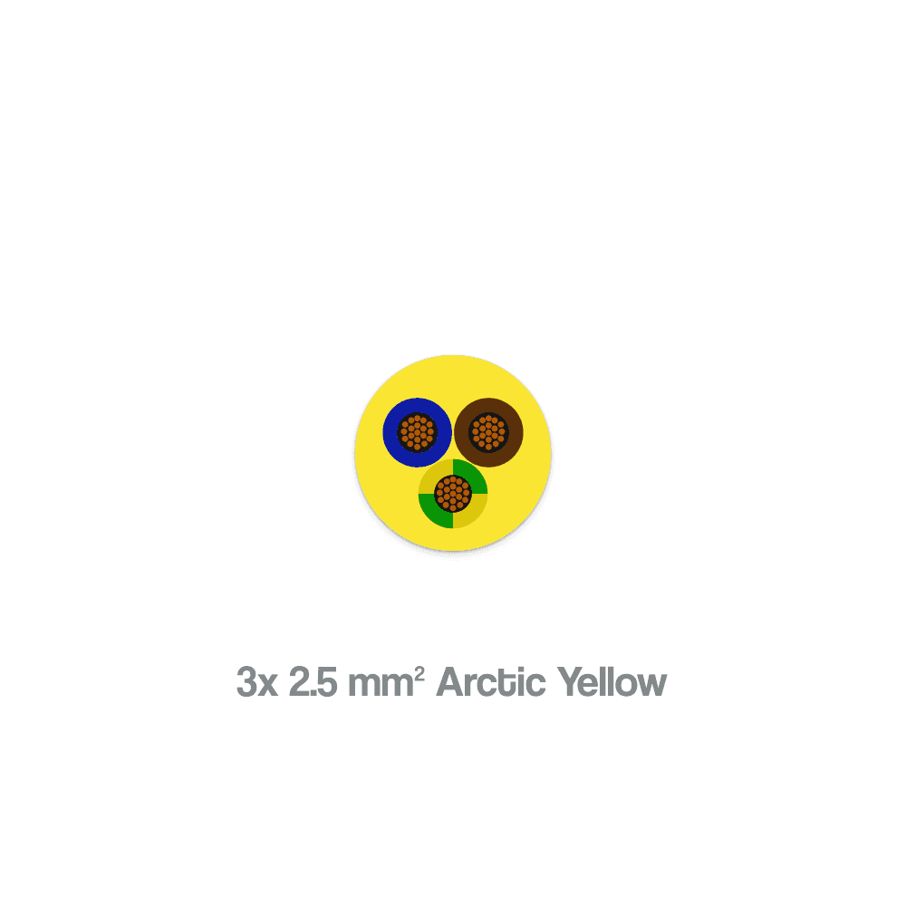 3 x 2.5 sqmm Arctic Yellow