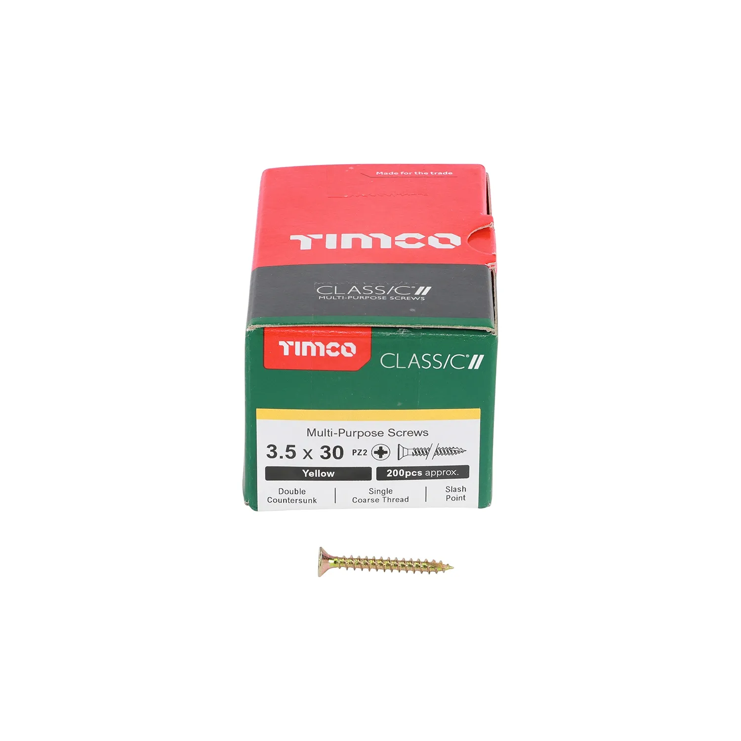 Woodscrew 3.5x30mm 35030CLAF