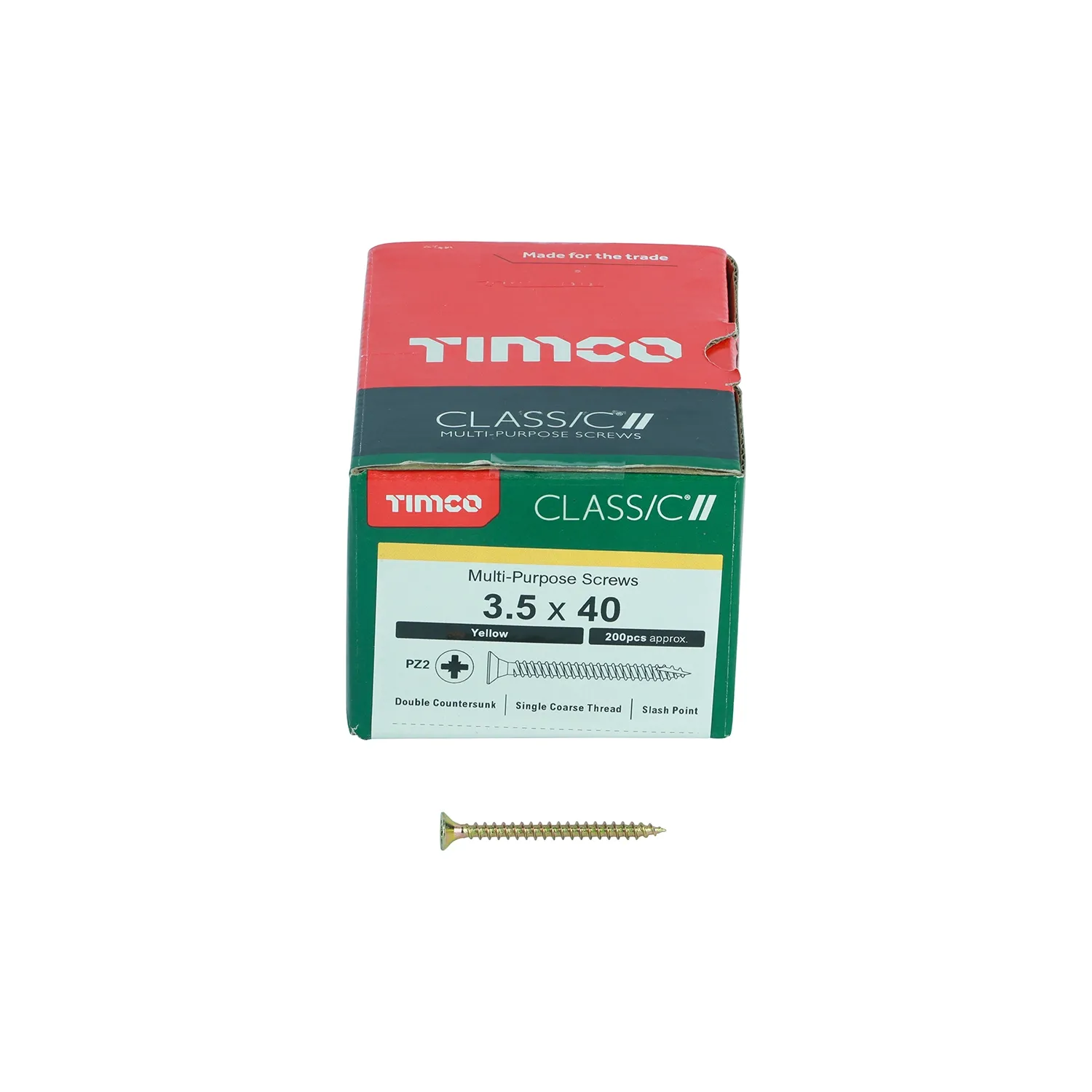 Woodscrew 3.5x40mm 35040CLAF