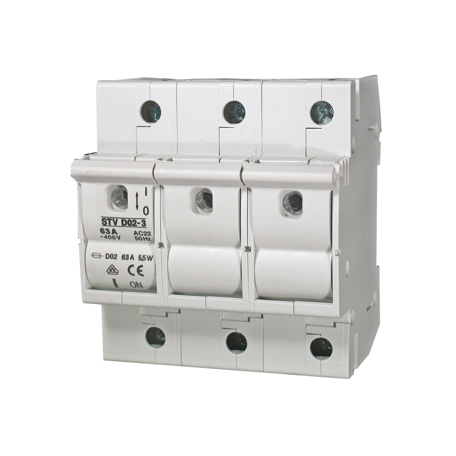 GARO Neozed Fuse Disconnector 3P 63A IP20 Grey STV D02-3