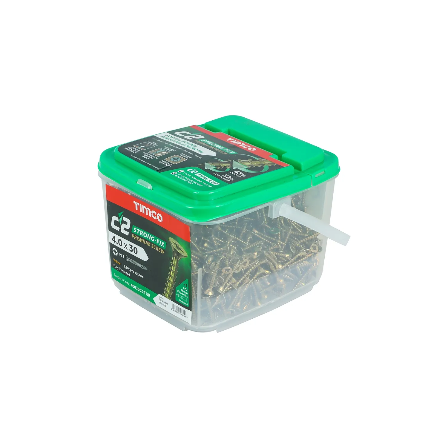 Woodscrew 4x30mm Tub 40030C2TUB