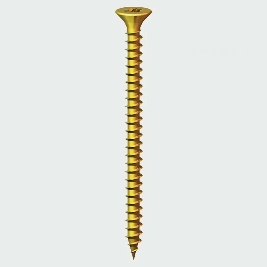 40050CHYP - Timco 4mm x 50mm Chipboard Screw PZ2 (CSK ZYP) 16 Pack 40050CHYP