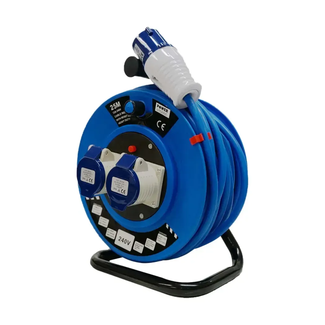 40325A216 - 40m 220V-240V Extension Cable Reel 3x2.5mm Artic Flex - 2x16A Sockets