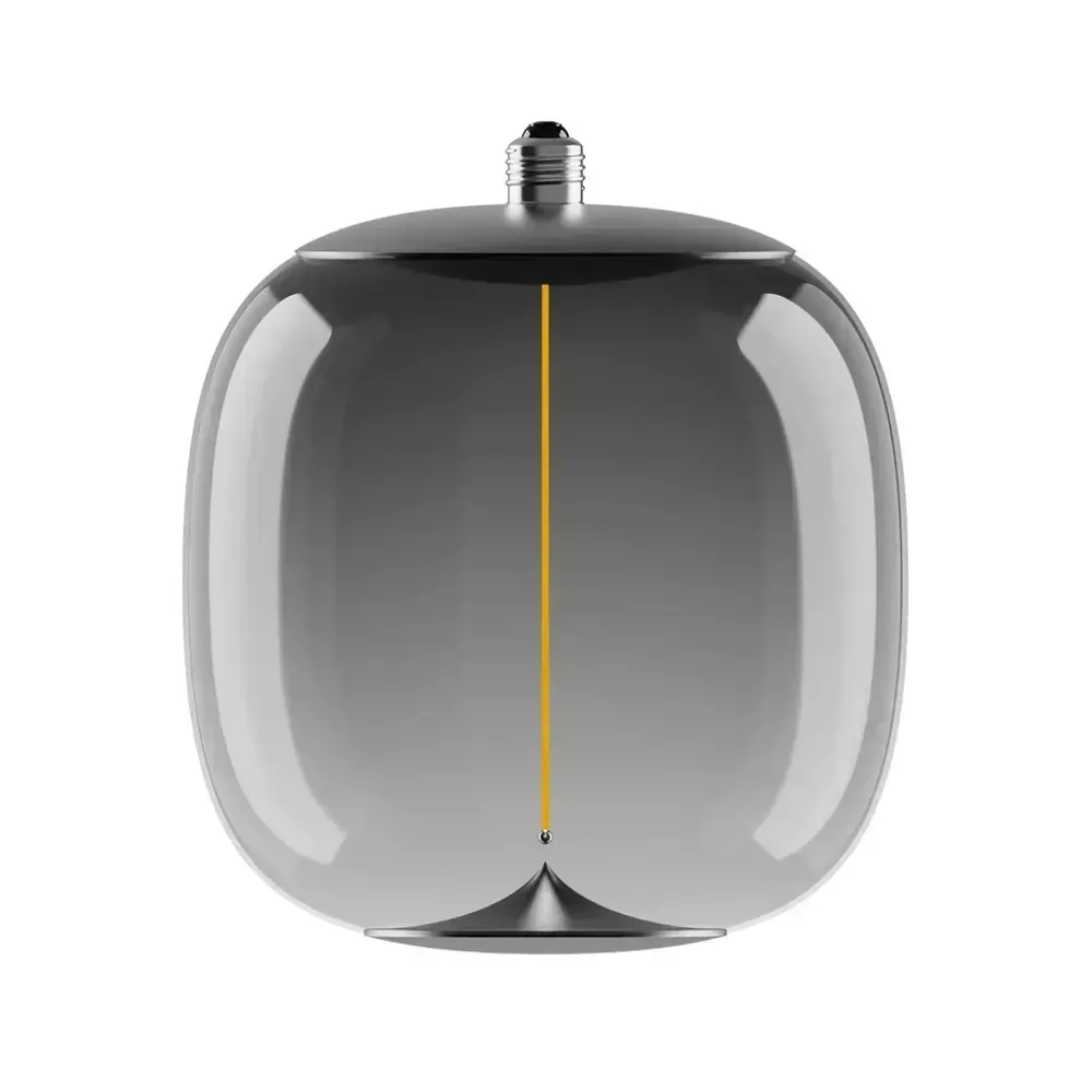 Ledvance decorative smoke finish E27 bulb, warm white light (1800K)