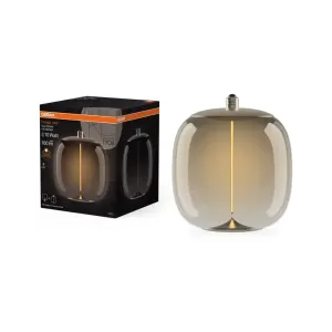 Warm white 10-filament LED bulb, ideal for decorative settings