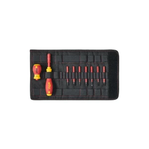 Wiha 41232 9pc Insulated Stubby Screwdriver Set 1000V VDE IEC 60900 with Pouch