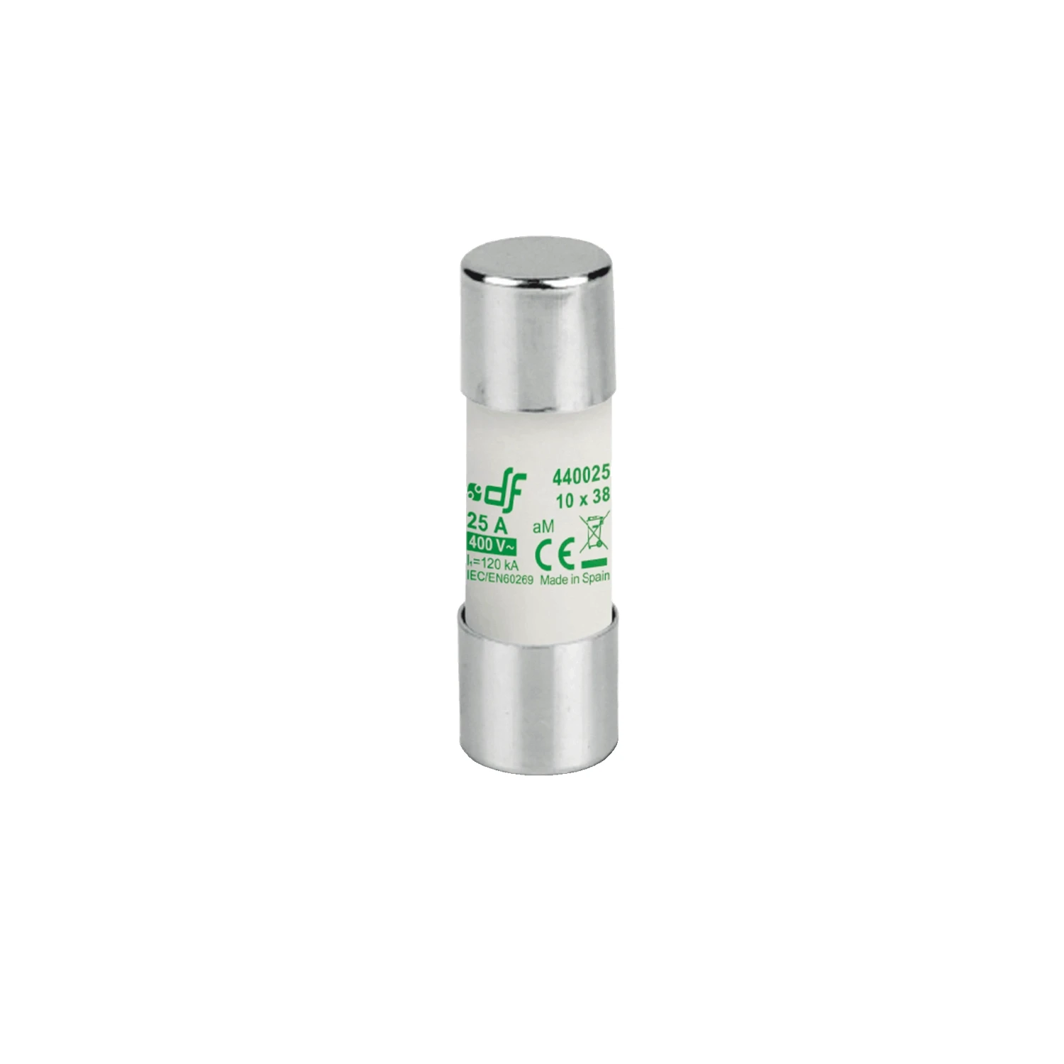 aM Cylindrical Fuse Link 10x38mm 2A 500V AC 440002