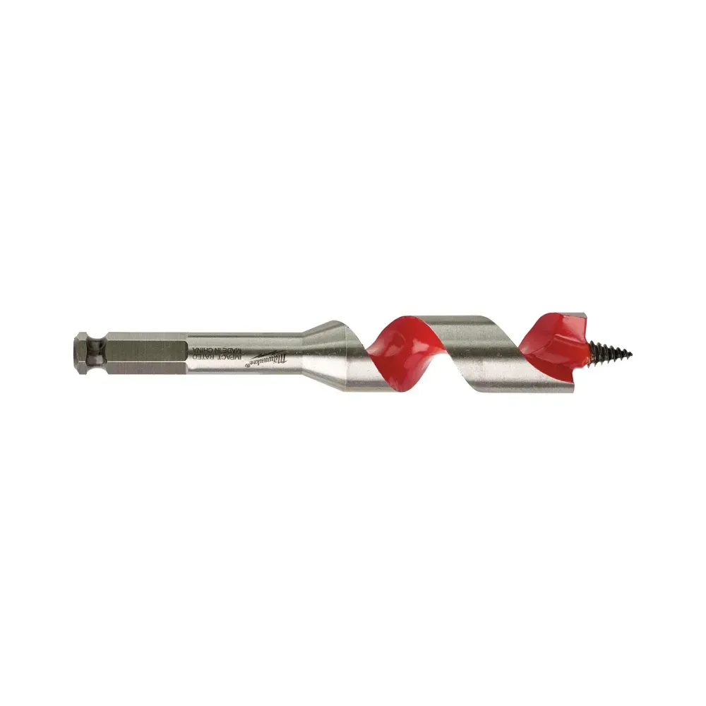 Milwaukee 25 mm short auger bit 153 mm length with 7/16 inch hex shank