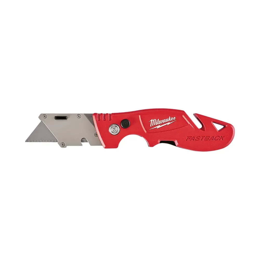 Milwaukee FASTBACK flip utility knife with blade storage