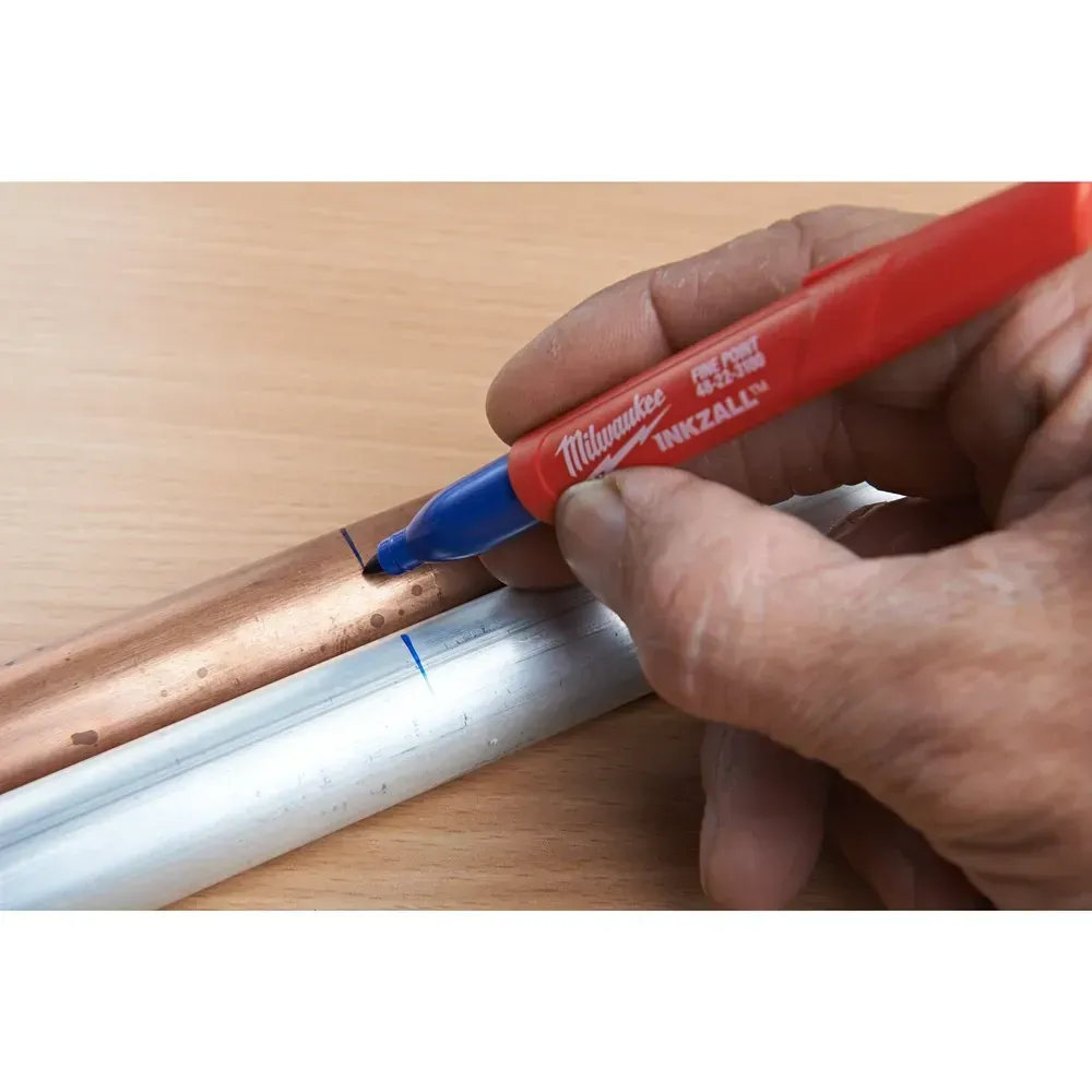 Milwaukee INKZALL Jobsite Markers With Standard Tip Pack - Black, Red, Blue, Green (4 pieces)