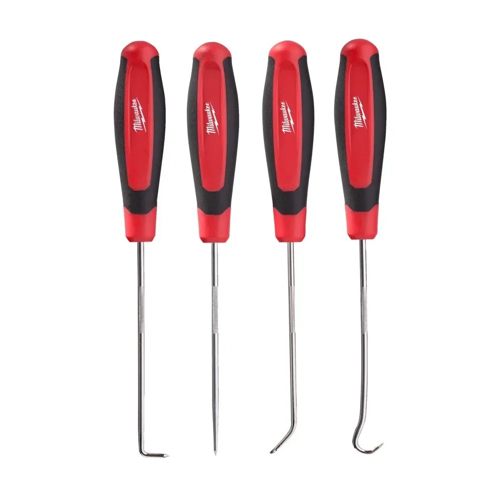 Milwaukee 4-piece hook and pick set all-metal core