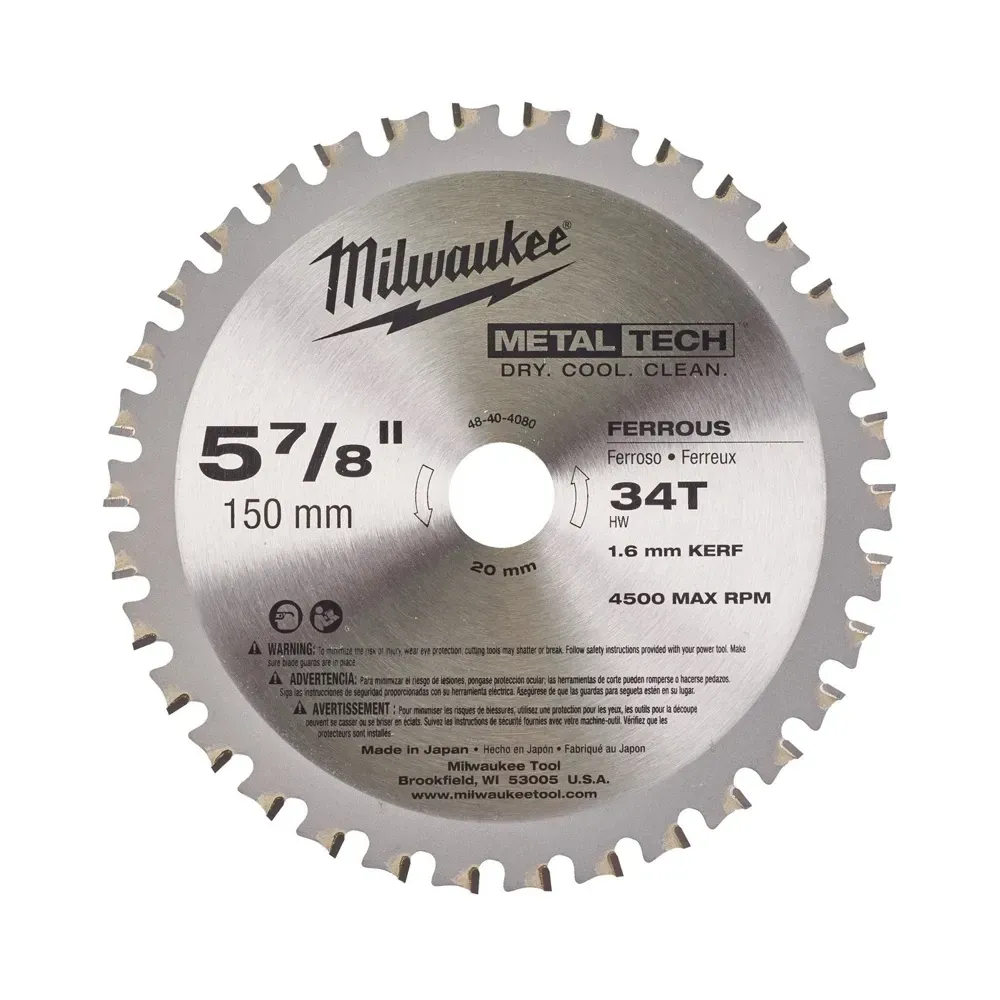Milwaukee 150mm steel saw blade 34 teeth for SkillSaw