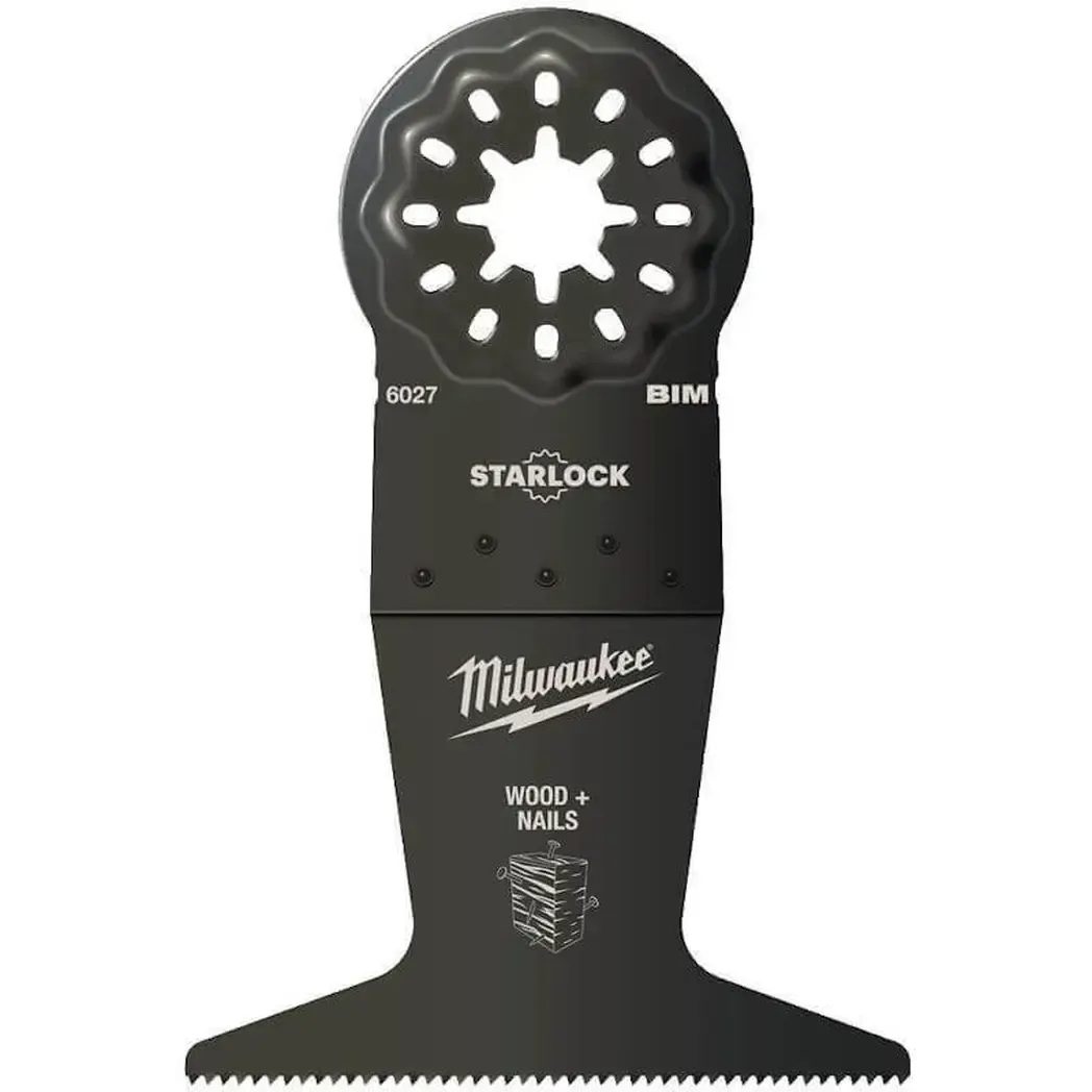 48906027 - Milwaukee Starlock 65mm Multi-Tool Blade Plunge Wood with Nails