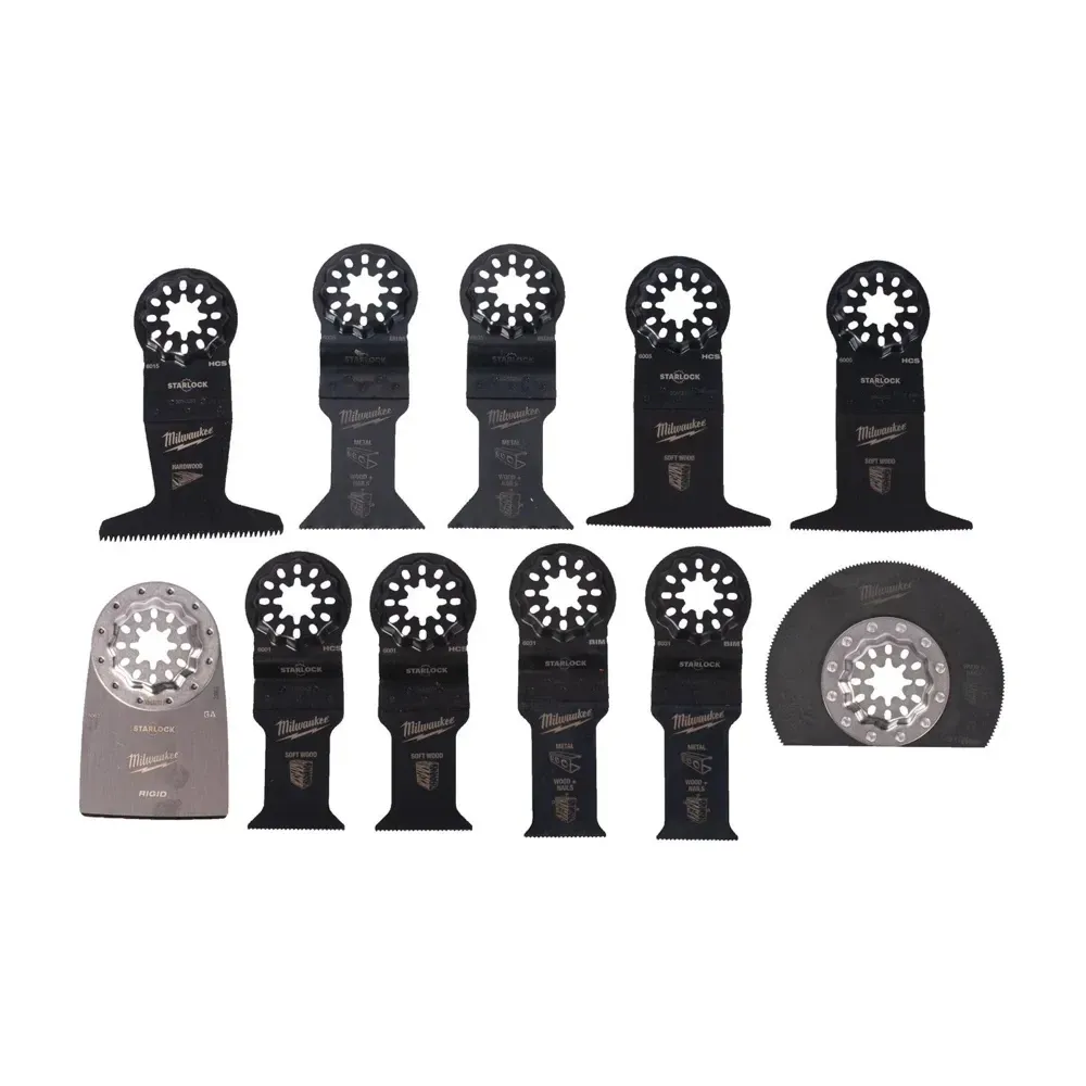 Milwaukee 11pc multi-tool accessory kit Starlock blades