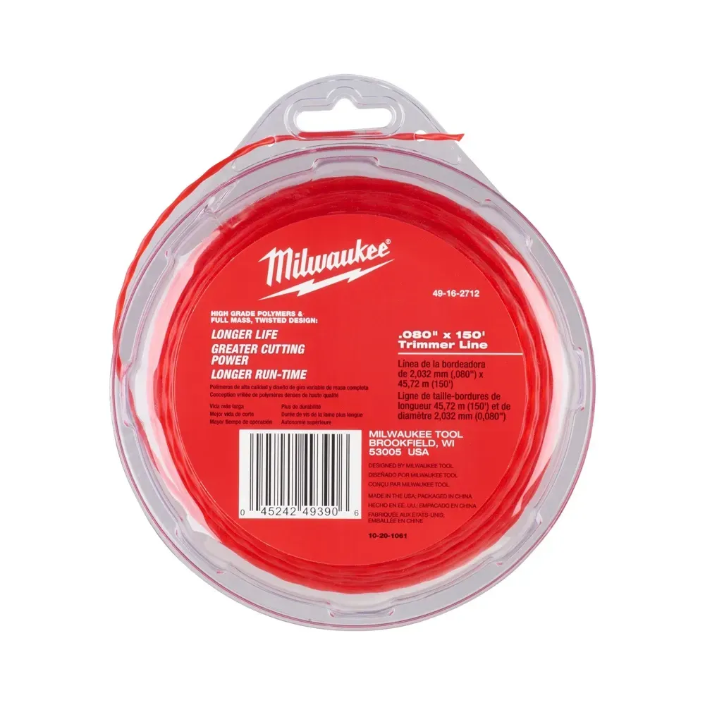 Milwaukee trimmer line 2mm x 45m grass cutting