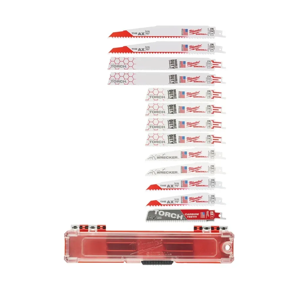 Milwaukee 13-piece SAWZALL blade set assortment