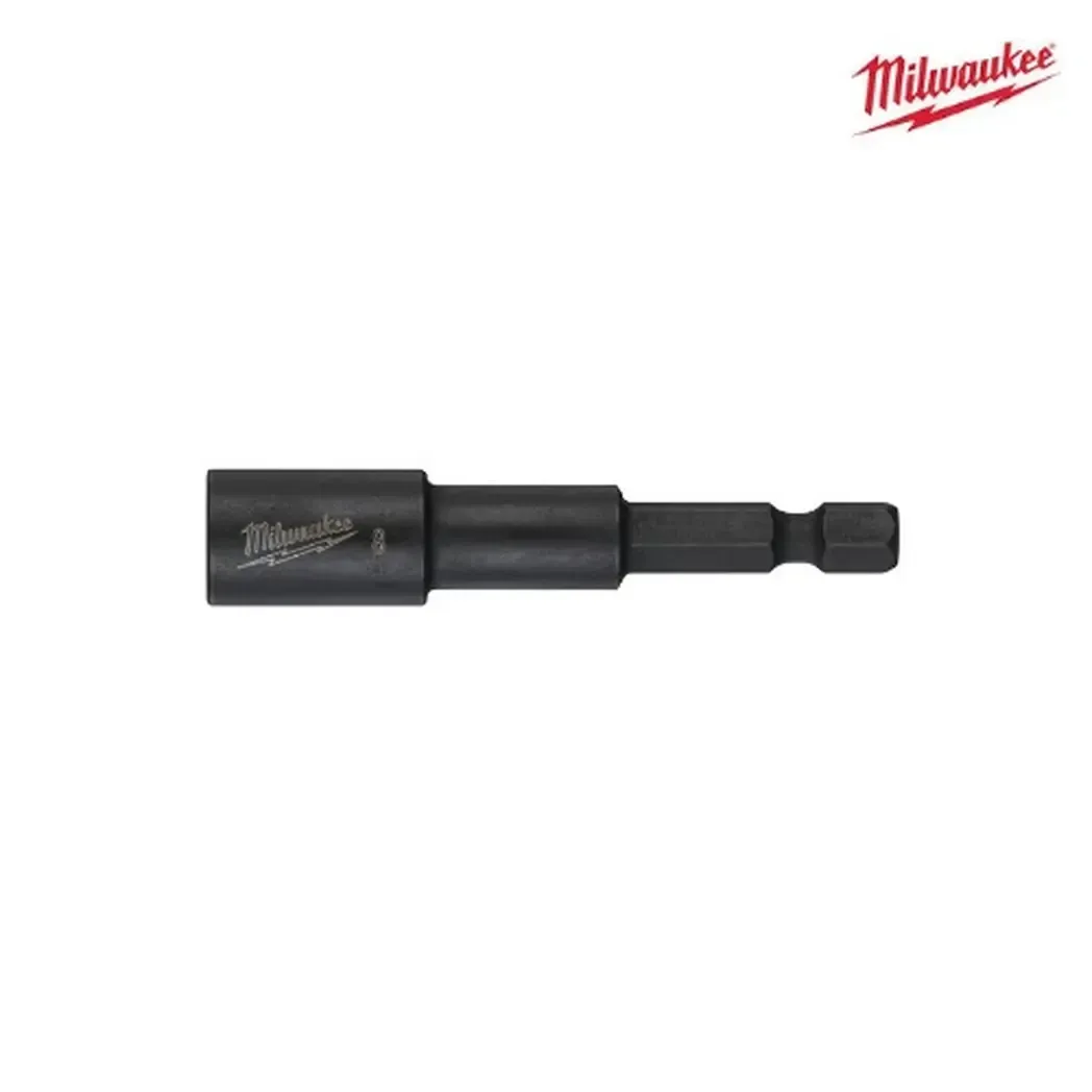 4932352541 - Milwaukee Shockwave Magnetic Nut Driver 8mm x 65mm (M5) 4932352541