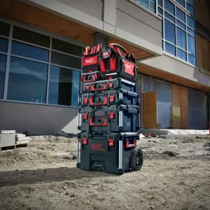 Heavy-duty rolling tool case featuring impact-resistant polymers