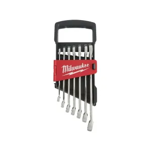 7-piece MAX BITE metric combination spanner set with carry handle