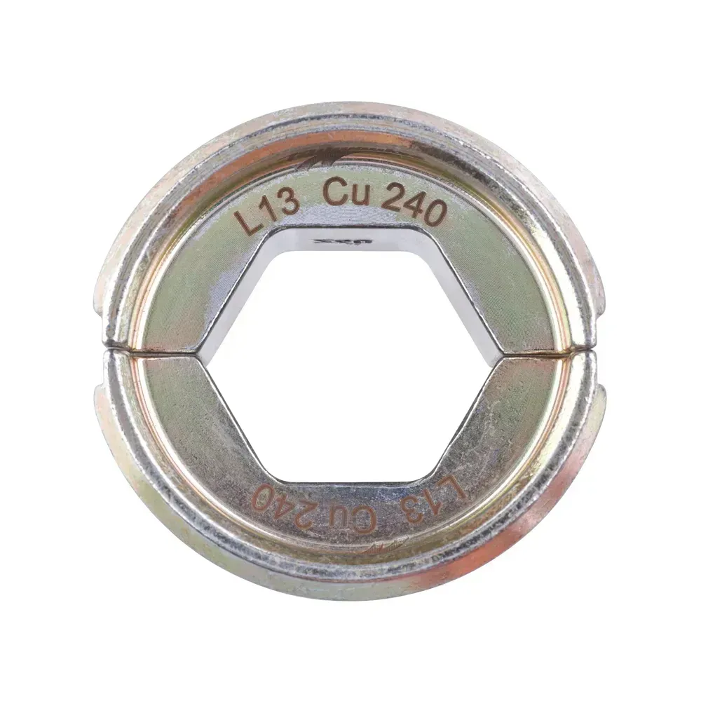 Crimping die for L series copper connectors, size 240mm²