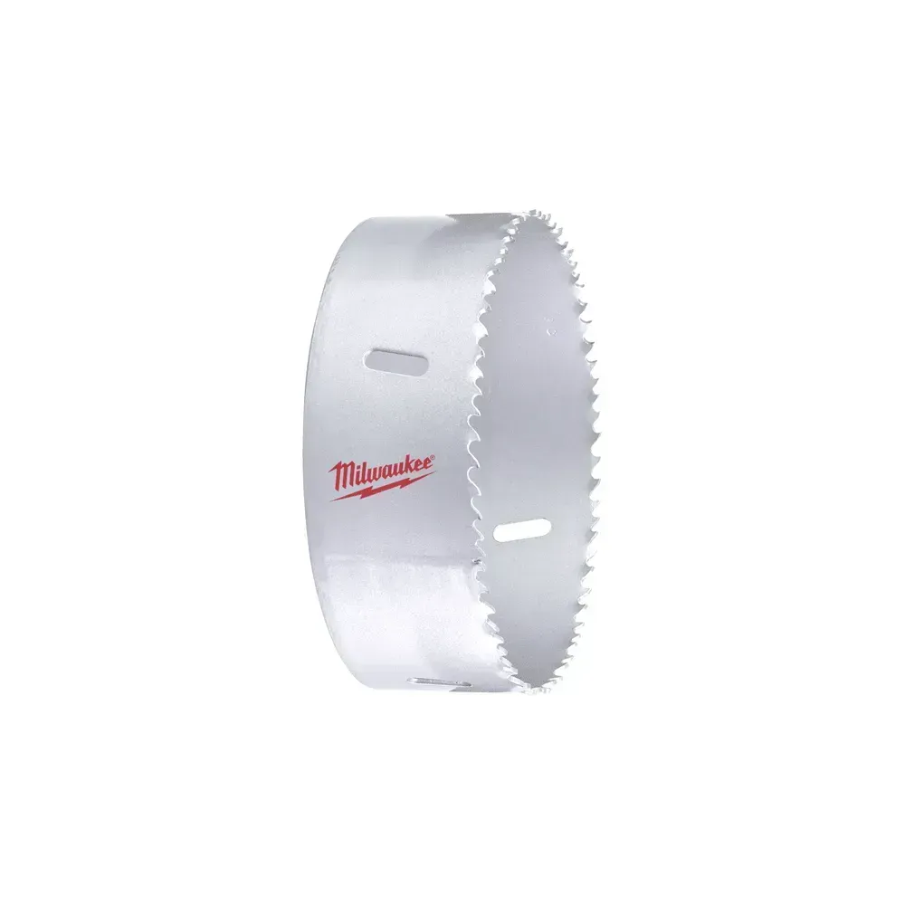 Milwaukee 121mm Bi-Metal holesaw for steel and wood cutting.
