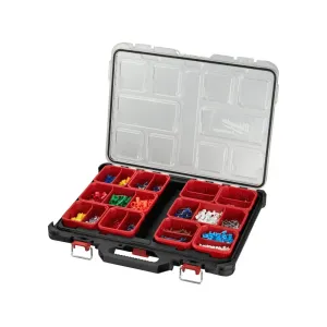 Milwaukee Packout Slim Organiser with 10 removable bins for modular tool storage