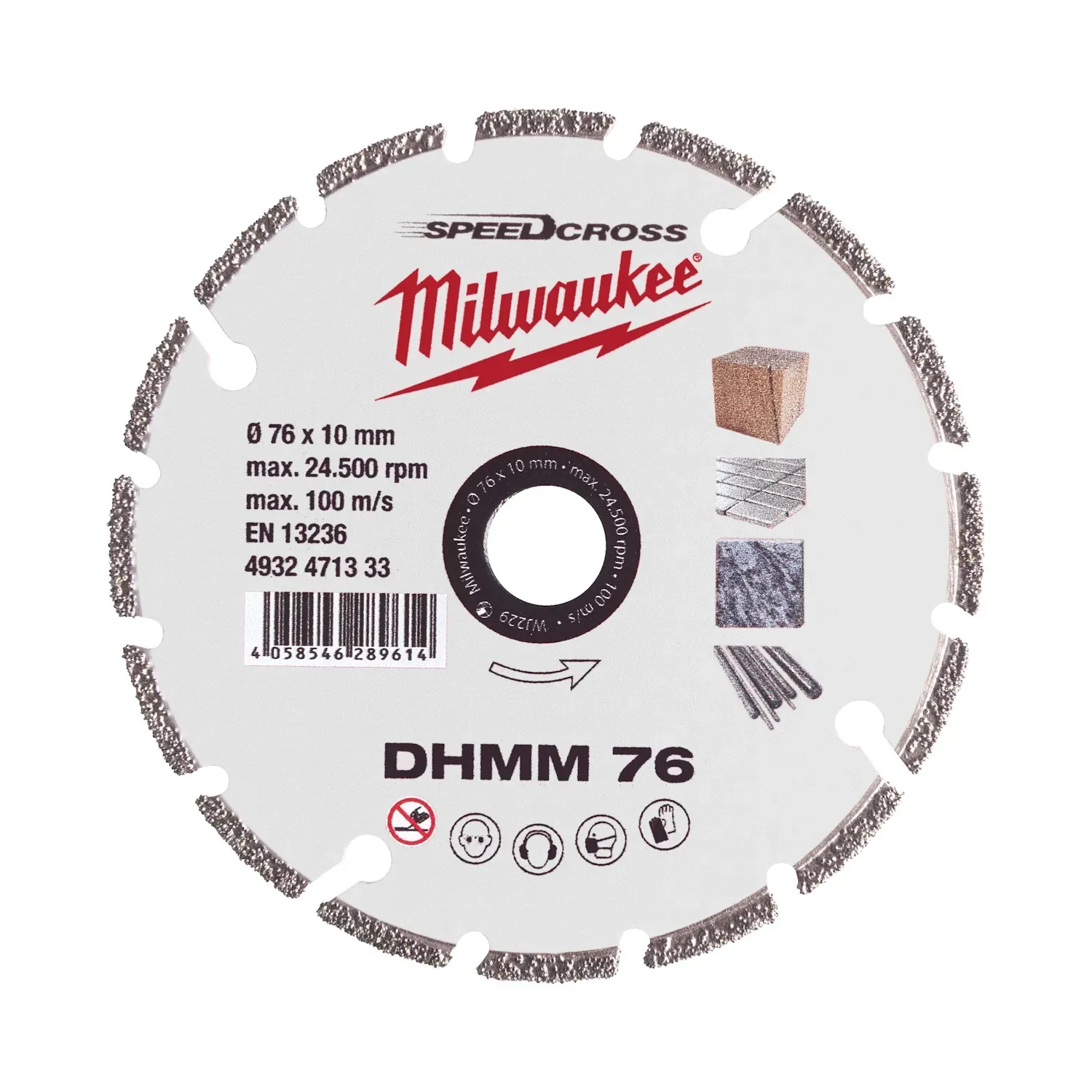 Milwaukee Speedcross DHMM diamond blade 76mm