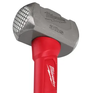 Close-up of the fiberglass handle and lanyard hole on Milwaukee Club Hammer