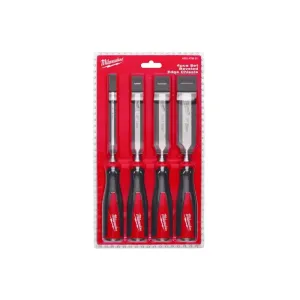 Milwaukee Beveled Edge Chisels Set 6 - 25 mm (4 Pieces)