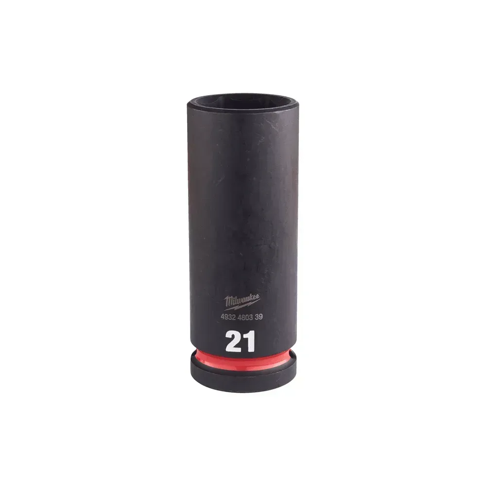Milwaukee Shockwave Impact Duty 1/2" Deep Socket – 21mm