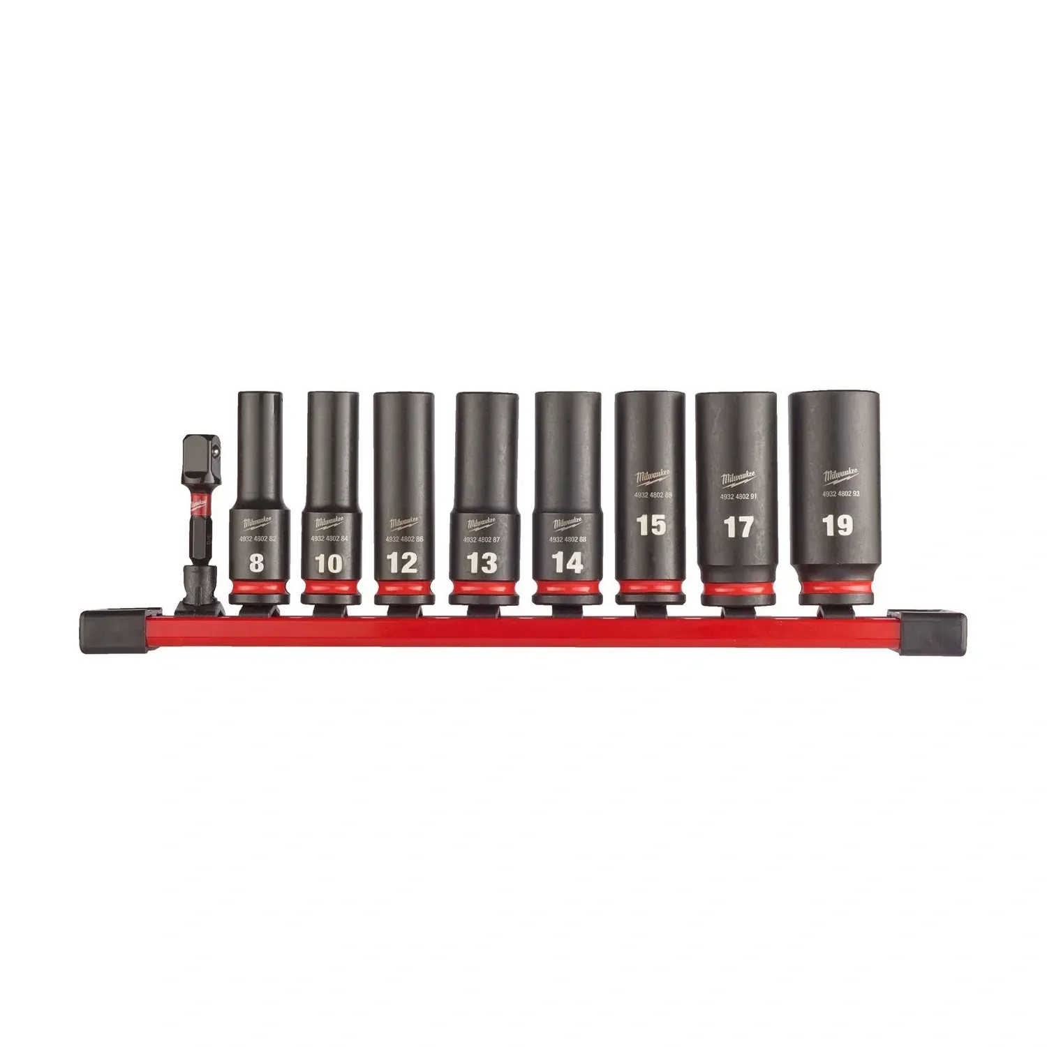 Milwaukee SHOCKWAVE 3/8 inch deep impact socket set 9-piece