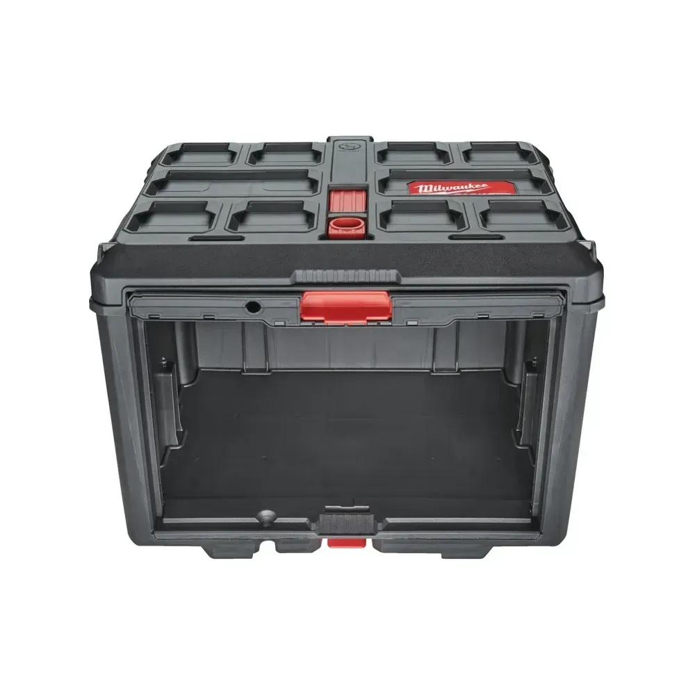 Milwaukee PACKOUT Cabinet - modular tool storage with sliding door and impact-resistant design
