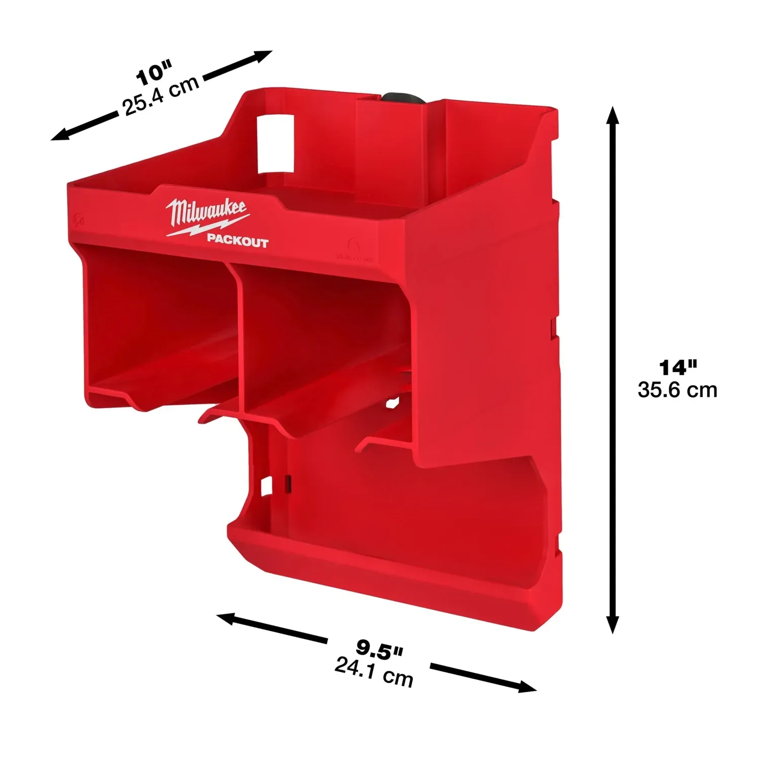 Milwaukee PACKOUT Drill Storage Station mounted on wall