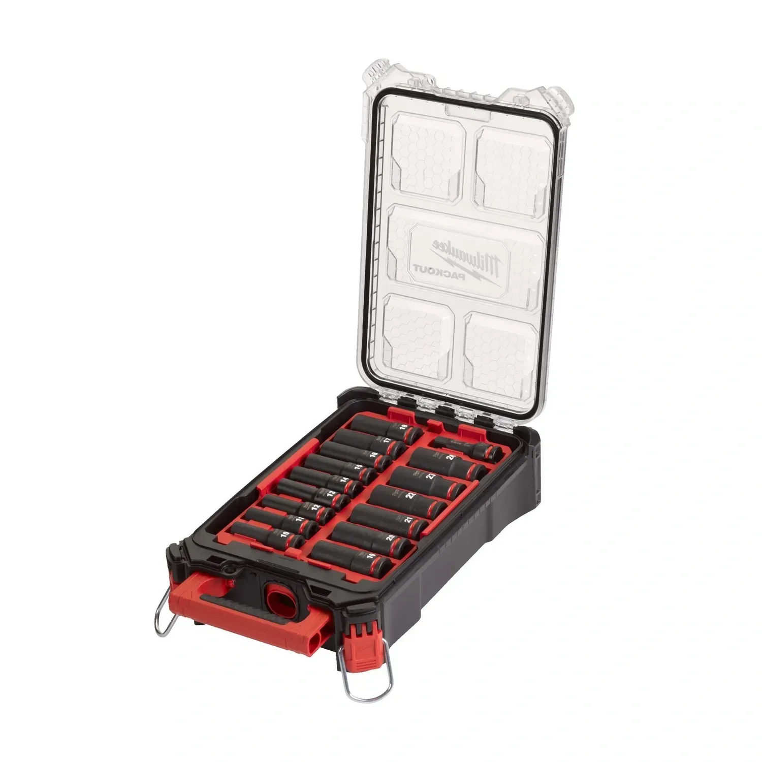 Milwaukee SHOCKWAVE 16-piece 1-2 inch deep impact socket set PACKOUT