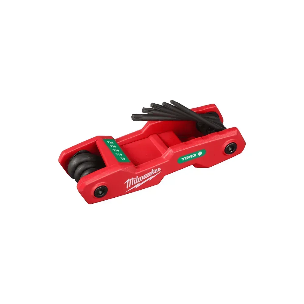 MILWAUKEE Folding Torx Key Set with 8 pieces from T9 to T40