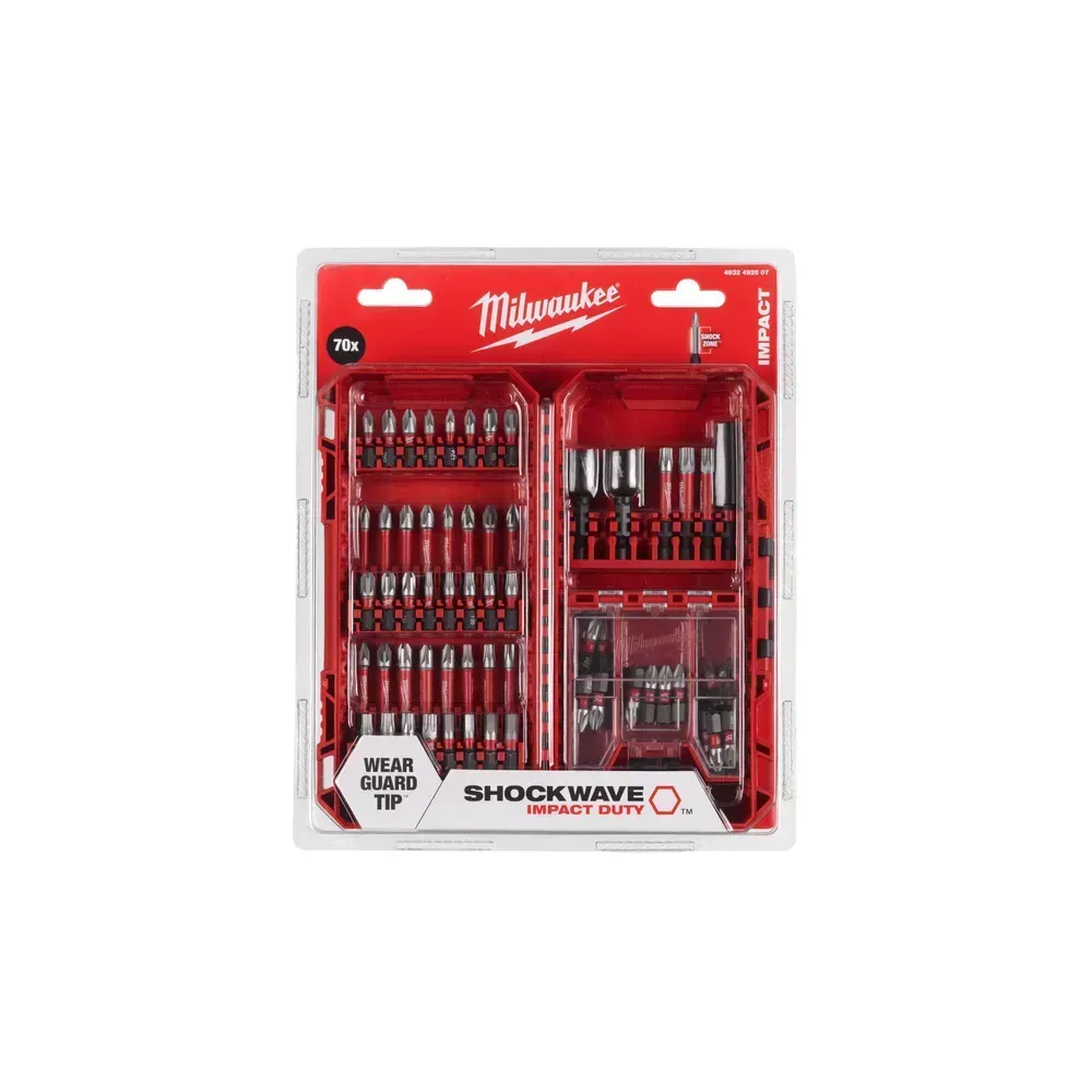 Milwaukee Shockwave 70 Piece Impact Duty Drill & Screw Set