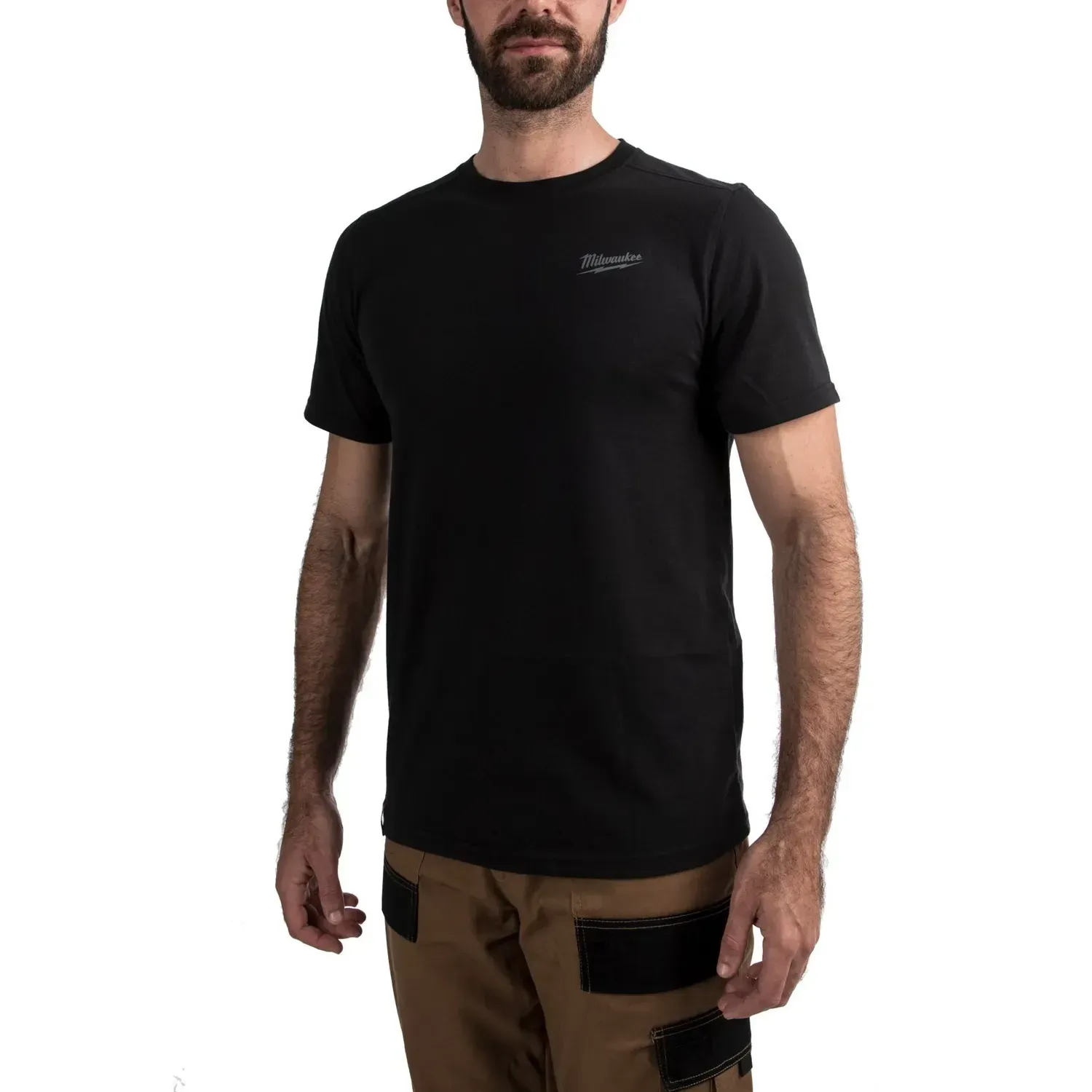 Milwaukee Hybrid short sleeve T-shirt black size L front