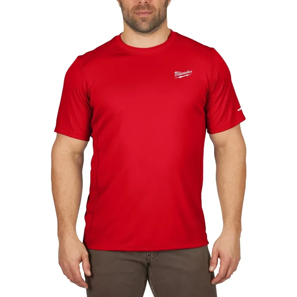 Milwaukee 4932493071 WORKSKIN Red Performance T-Shirt in XL size