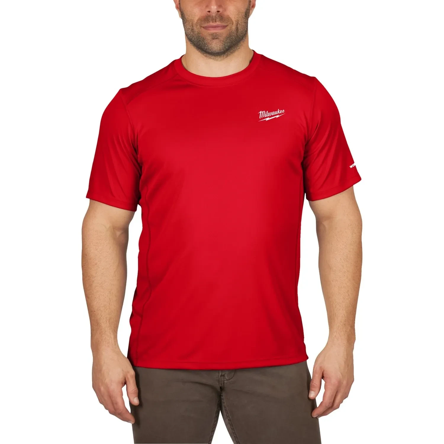 Milwaukee Workskin Short Sleeve Performance Shirt 140GSM Red XXL