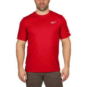 Milwaukee Workskin Short Sleeve Performance Shirt 140GSM Red XXL
